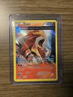 FULL ART Entei REVERSE HOLO Rare 15/98 XY Ancient Origins Pokemon Card - Image 1