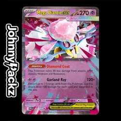 Mega Diancie ex 041/094 - 2025 Phantasmal Flames Double Rare - Pokemon Card (NM) - Image 1