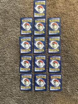 Pokemon TCG Vintage Base Set 13 Card Lot WOTC LP Condition - Image 2