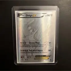 Pokemon Dialga EX Full Art Secret Rare Holo XY Phantom Forces 122/119 Card. - Image 1