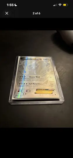 Pokemon Dialga EX Full Art Secret Rare Holo XY Phantom Forces 122/119 Card. - Image 2