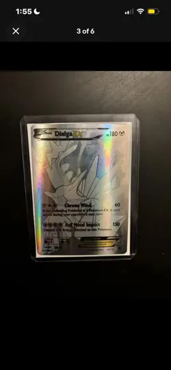 Pokemon Dialga EX Full Art Secret Rare Holo XY Phantom Forces 122/119 Card. - Image 3