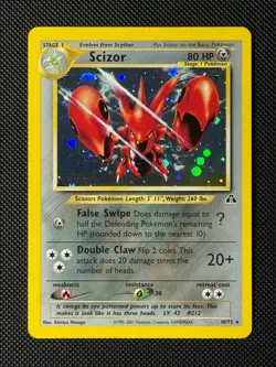 Pokemon Cards Scizor 10/75 Holo Neo Discovery Holo Rare NM - Image 1