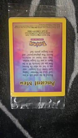 SEALED ANCIENT MEW Pokemon TCG 2000 Movie Promo Card - Image 2