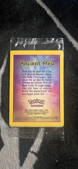 SEALED ANCIENT MEW Pokemon TCG 2000 Movie Promo Card - Image 3