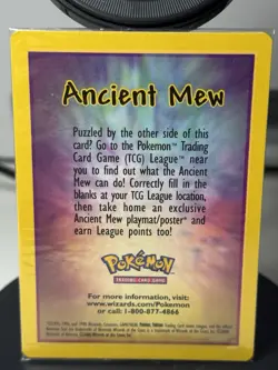 SEALED ANCIENT MEW Pokemon TCG 2000 Movie Promo Card - Image 2