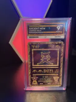 Pokemon Ancient Mew Cosmos Holo Movie Promo Card 2000 Ace 9 - Image 2