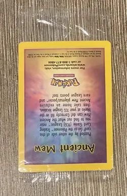 Ancient Mew SEALED Pokemon Unopened 2000 Movie Promo Holo Card X1 - RARE PROMO - Image 3