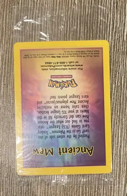 Ancient Mew SEALED Pokemon Unopened 2000 Movie Promo Holo Card X1 - RARE PROMO - Image 3