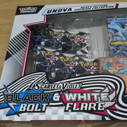 Pokemon scarlet & violet Black Bolt & White Flare unova card Collection Box - Image 2