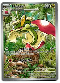 Flapple 210/191 - Illustration Rare Surging Sparks Pokemon TCG 2024 - NM Card - Image 1