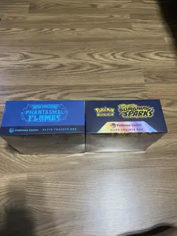 2x Phantasmal Flames / Surging Sparks Pokemon Center Elite Trainer Box PKC ETB - Image 5