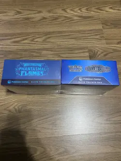 2x Phantasmal Flames / Stellar Crown Pokemon Center Elite Trainer Box PKC ETB - Image 3