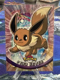 Topps 2000 Pokemon TV Animation Edition Series 3 Non-Holo Foil Card #133 Eevee - Image 1