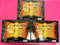 ✅POKEMON: LOT OF 3 Shining Fates Pikachu V Collection Box NEW FACTORY SEALED - Image 2