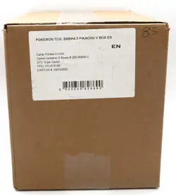 POKEMON SWSH SHINING FATES PIKACHU V COLLECTION 6-BOX CASE FACTORY SEALED - Image 2