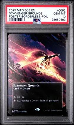 2025 MTG EDGE OF ETERNITIES: STELLAR SIGHTS #0082 SCAVENGER GROUNDS PSA 10 - Image 1