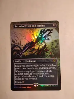 Sword of Feast and Famine (Borderless) 2XM Double Masters Foil - Image 1
