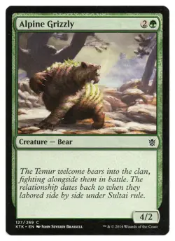 MTG Alpine Grizzly | #127 Khans of Tarkir | English - Image 1