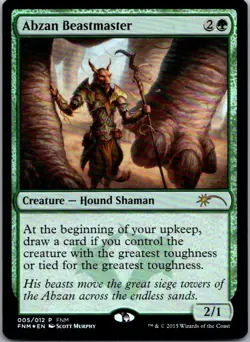 Abzan Beastmaster P FNM Promos 5 LP NM-LP - Image 1