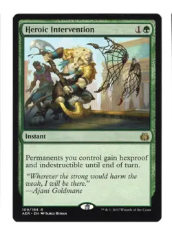 MTG Heroic Intervention Aether Revolt 109/184 Regular Rare NM - Image 1