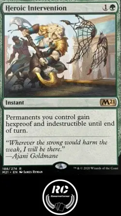 Heroic Intervention MTG NM M21 Rare Instant Fast Tracked Shipping - Image 1