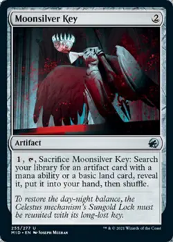1x Moonsilver Key NM Eng MTG - Midnight Hunt - Image 1