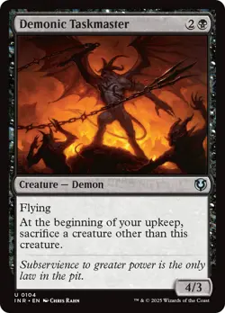 Demonic Taskmaster [Innistrad Remastered] Foil Near Mint - Image 1