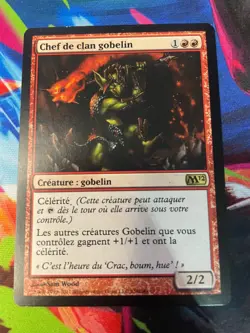 2 X Chef De Clan Gobelin M12 FR MTG - Goblin Chieftain - Image 3