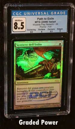 Promo Path to Exile CGC 8.5 Foil (9022) FRENCH Magic MTG - Image 1