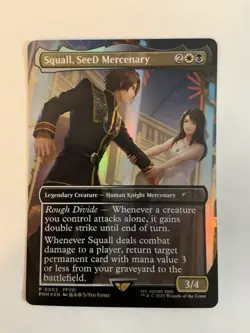 MTG Standard Showdown Promo Squall, SeeD Mercenary FOIL Final Fantasy English - Image 1