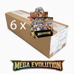 Pokemon Mega Evolution Enhanced Booster Box CASE OF 6 SEALED NEW ✅-$100 PLFEB ✅ - Image 1