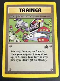 Pokemon TCG Computer Error 16/53 Wotc Promo Black Star LP - Image 1