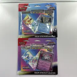 Pokemon TCG Prismatic Evolutions Tech Sticker Collection Blister Lot Of 2 - Image 1