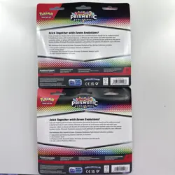 Pokemon TCG Prismatic Evolutions Tech Sticker Collection Blister Lot Of 2 - Image 2