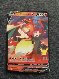 Pokemon TCG Lance's Charizard V SWSH133 Celebrations Black Star Promo NM - Image 1