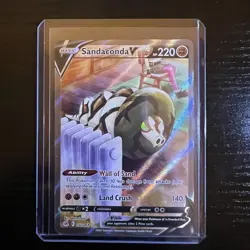 Sandaconda V 252 Fusion Strike Alt Art Full Art Pokemon Card TCG - Image 1