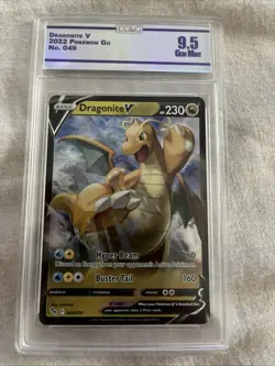 2022 Dragonite V Pokemon Go 049/078 CC&G 9.5 MINT - Image 1