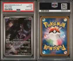 Mewtwo JP Psa 10 Gem Mint 183/165 Art Rare 2023 Japanese Pokemon 151 SV2a JP - Image 2