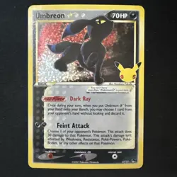 Pokemon Umbreon Star 17/17 Celebrations: Classic Collection Holo CLEAN!! - Image 1