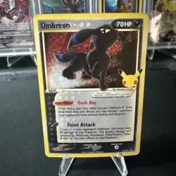 Pokemon Umbreon Star 17/17 Celebrations: Classic Collection Holo CLEAN!! - Image 3