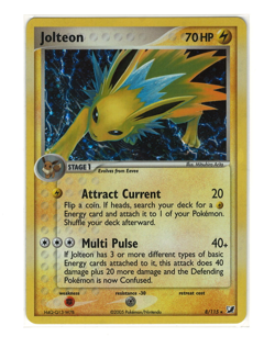 Pokemon Unseen Forces Jolteon 8/115 Holo Rare NM - Image 1