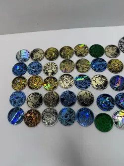 Lot Of 40 Pokemon Coins Mixed Some Duplicated - Image 3