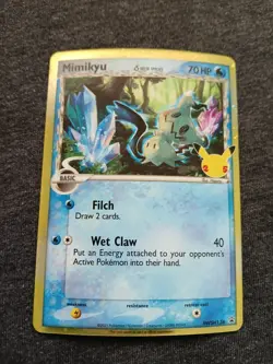 Pokemon TCG Celebrations Mimikyu Delta Species SWSH136 Black Star Promo NM - Image 2