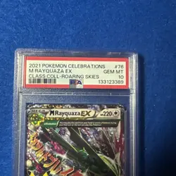 2021 Pokemon Celebrations Mega M Rayquaza EX #76/108 PSA 10 Classic Collection - Image 2