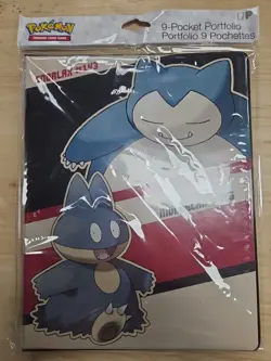 NIP Pokemon Portfolio Binder - Ultra PRO Top Loading 9 Pocket - Snorlax Munchlax - Image 1