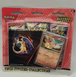 Pokemon Ascended Heroes Charmander Tech Sticker Collection TCG Brand New! - Image 1