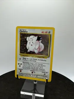 Vintage Pokemon Wotc Base Set: Clefairy 5/102 Holo LP - Image 1
