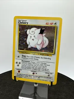 Vintage Pokemon Wotc Base Set: Clefairy 5/102 Holo LP - Image 2