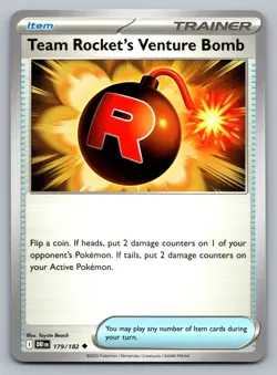Pokemon TCG SV10: Destined Rivals Team Rocket's Venture Bomb 179/182 - Image 1